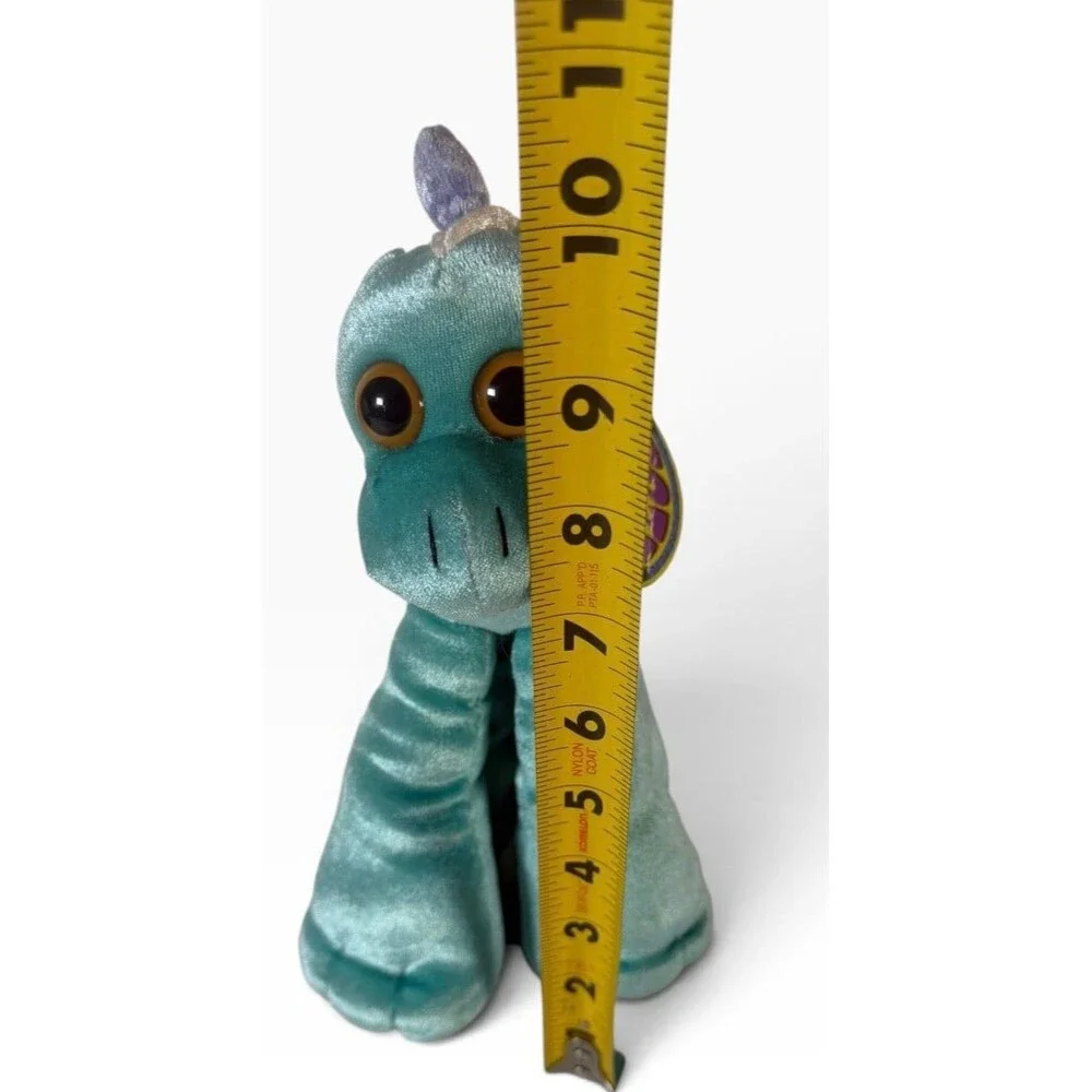 10.5 Inch JAKKS Pacific 2000 Limbo Legs Eunice the Unicorn Plush Blue Purple